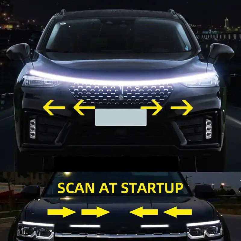 Car Led Light Strip Scan Starting for Hood