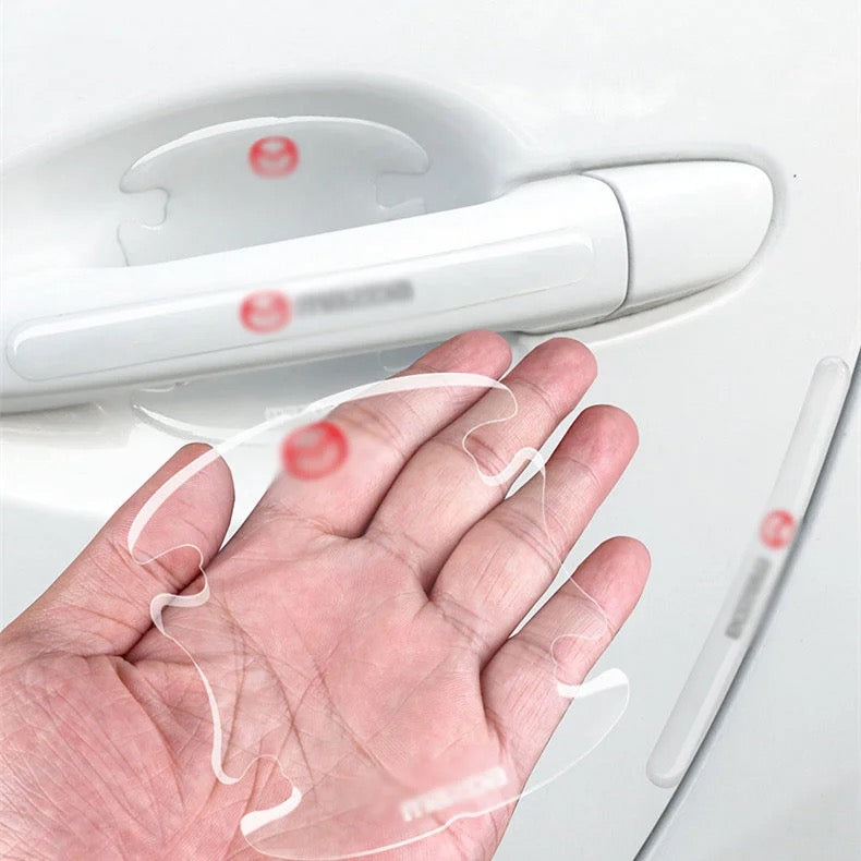 Hot selling car door guards trim New arrival transparent 8pcs anti scratch universal car door handle protector