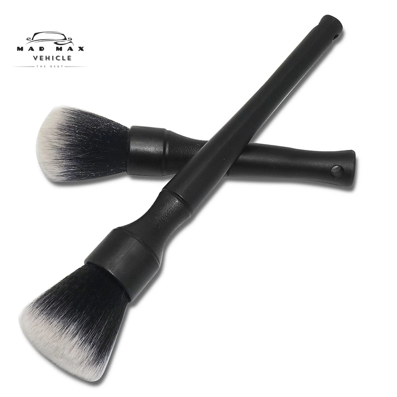 Ultra-Soft Detailing Brush Super Soft Auto Interior Detail Brush with Synthetic Bristles Car Soft Brush 2 Pcs/Set