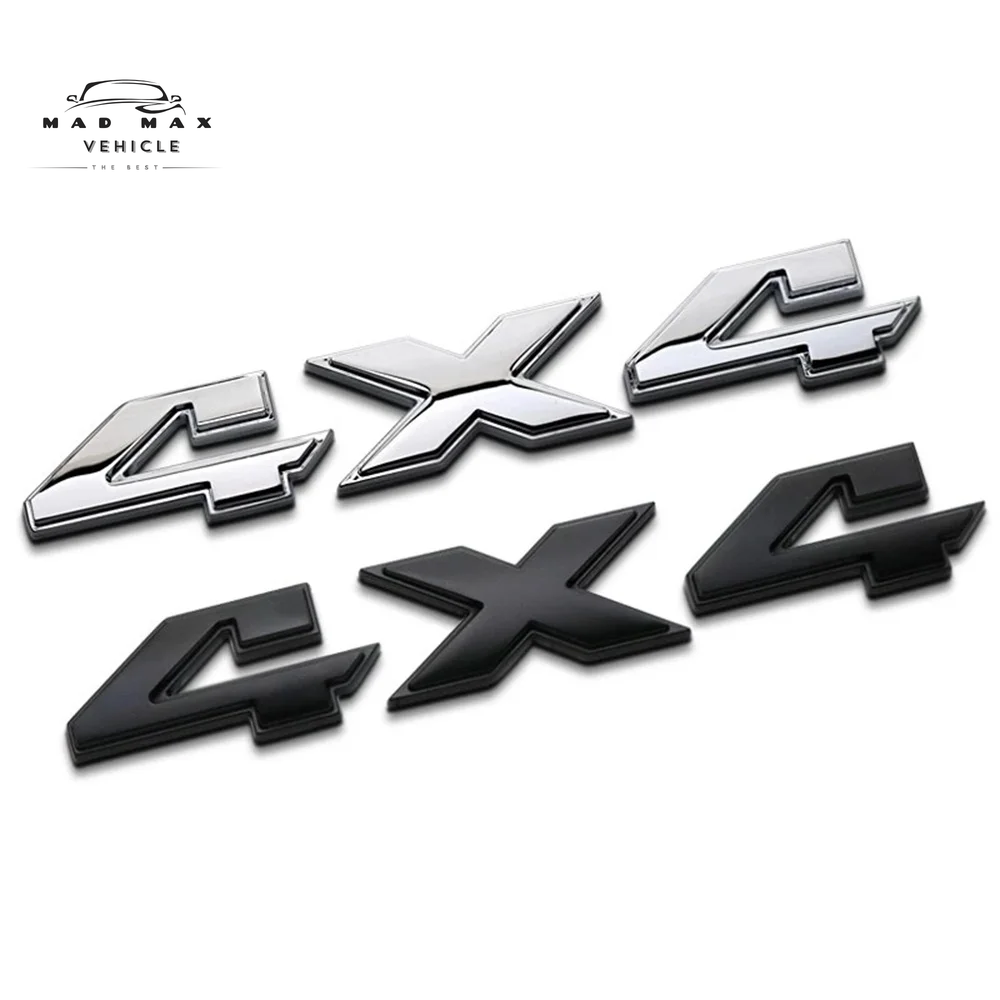 3D Metal 4X4 Car Sticker Emblem Badge Decals Car Tail Sticker for Dodge Ram 1500 2500 3500 4X4 Jeep Grand Cherokee Wrangler Ford