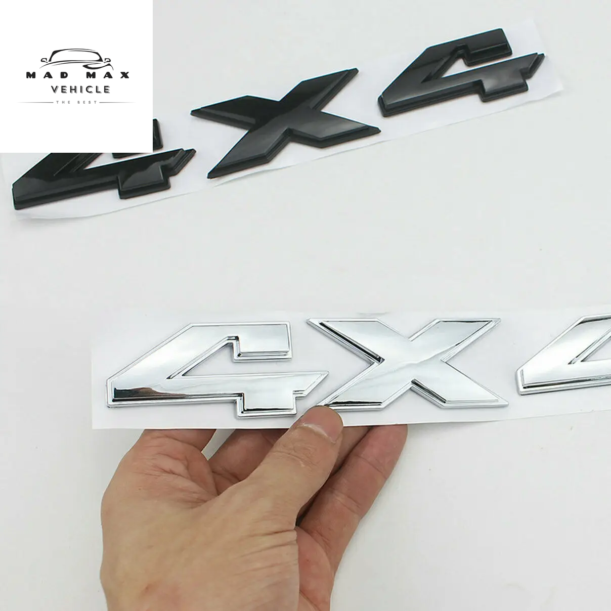 3D Metal 4X4 Car Sticker Emblem Badge Decals Car Tail Sticker for Dodge Ram 1500 2500 3500 4X4 Jeep Grand Cherokee Wrangler Ford