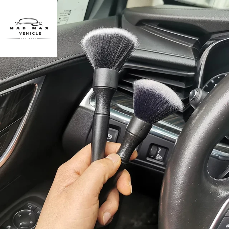 Ultra-Soft Detailing Brush Super Soft Auto Interior Detail Brush with Synthetic Bristles Car Soft Brush 2 Pcs/Set