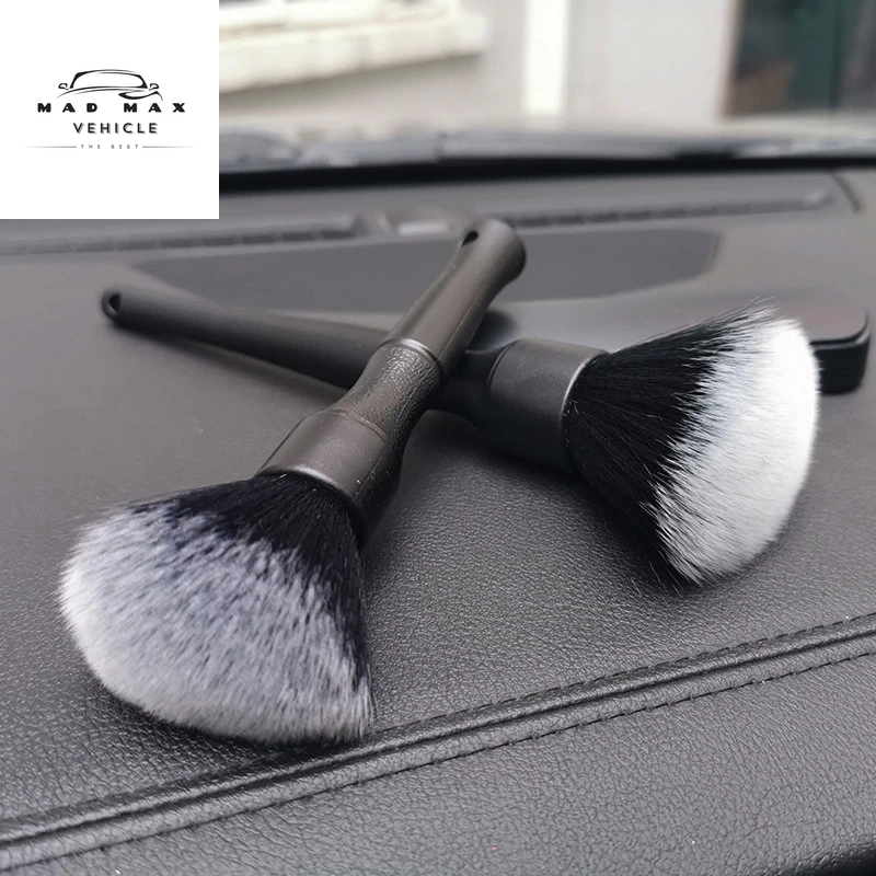 Ultra-Soft Detailing Brush Super Soft Auto Interior Detail Brush with Synthetic Bristles Car Soft Brush 2 Pcs/Set