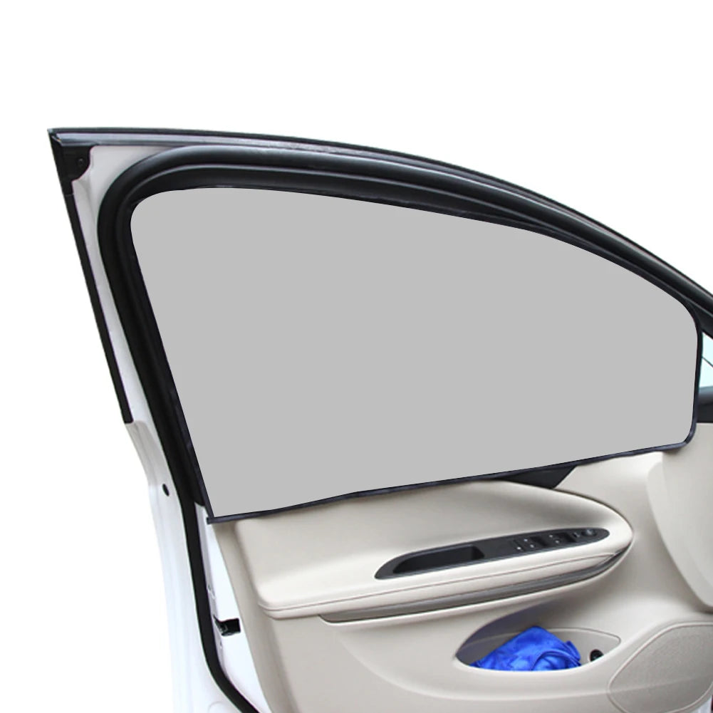 4Pcs Car Window Magnetic Sunshade Folding Sunscreen Car Window Shade Multiple Layers of Sun-Proof Sunshade for Most Cars 80*50Cm